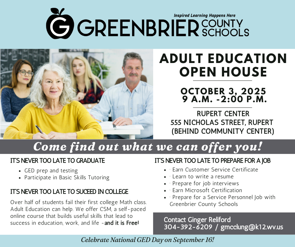 Adult Ed Open House