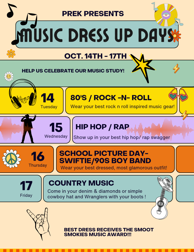 Music dress up days 