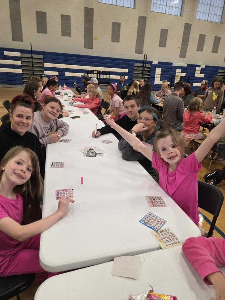 LES families playing bingo