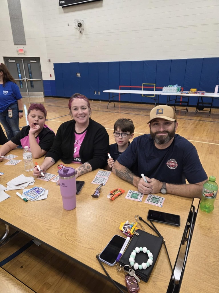LES families playing bingo