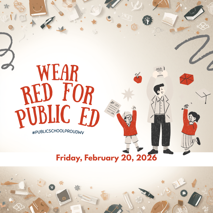 Wear red for Public Ed