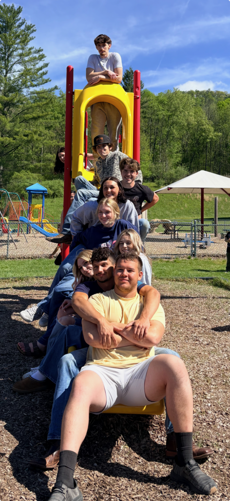 Seniors on the slide
