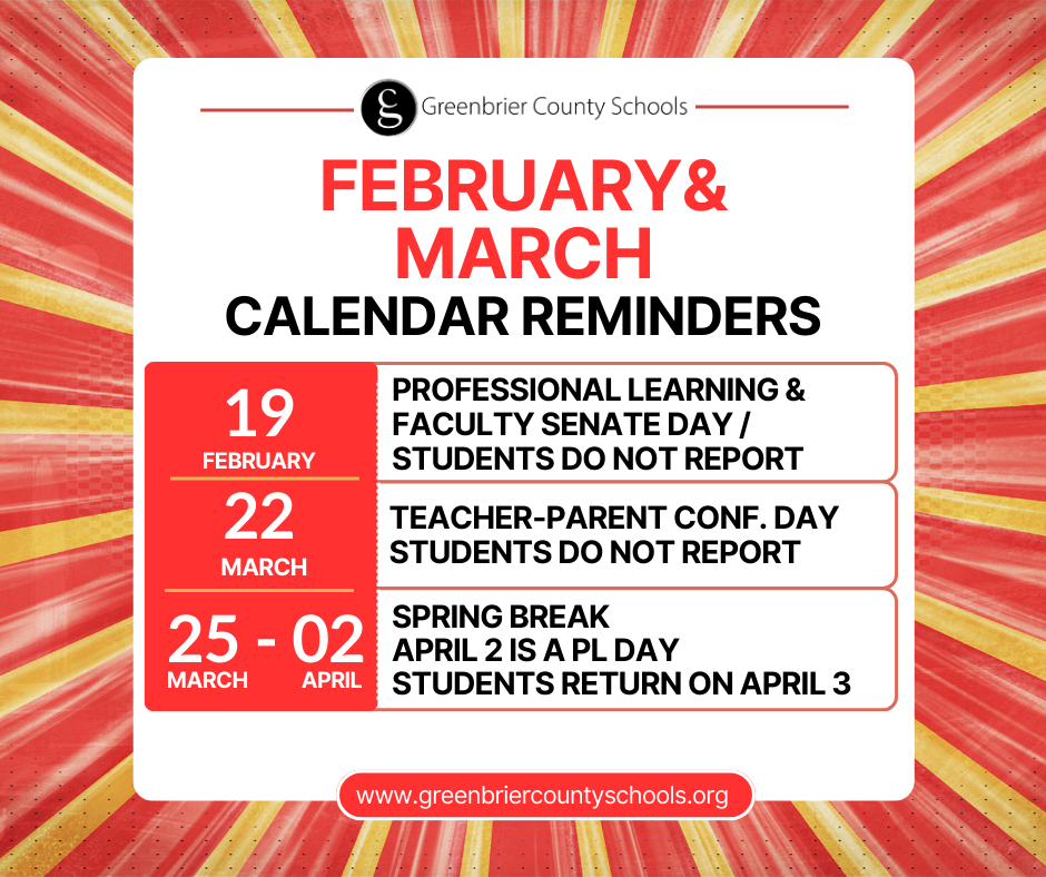 School Calendar Reminders