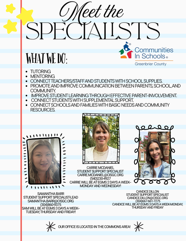 Meet the Specialists flyer.
