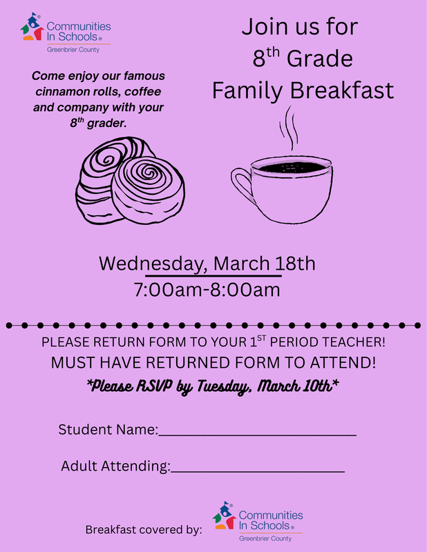 8th Grade Family Breakfast