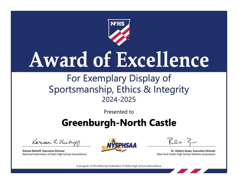 nysphsaa sportsmanship promotion certificate