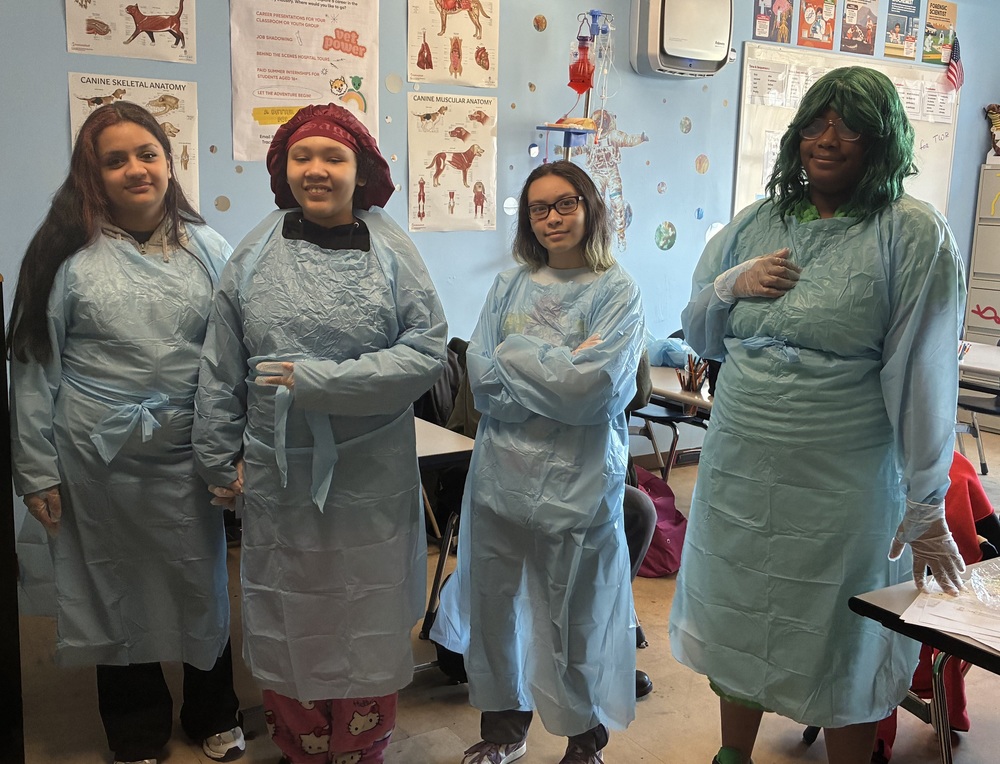 Gearing up for the first surgical rotation: A milestone moment for our Year 1 veterinary students.