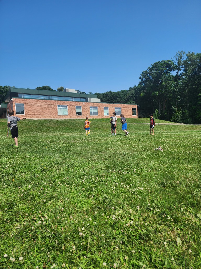 Students playing lawn games