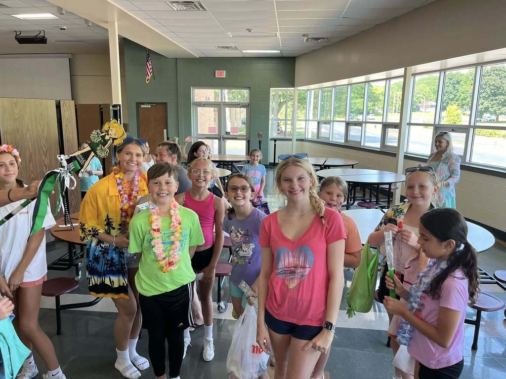 Smiling campers at IWant2Cheer on Tropical Day