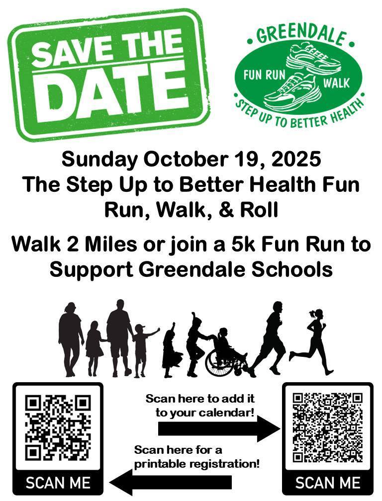 Save the date for the Fun Run Walk Roll, 10-19-2025