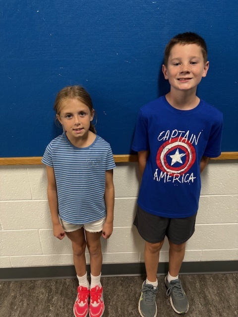Students wearing Red, White and Blue on Patriot Day.