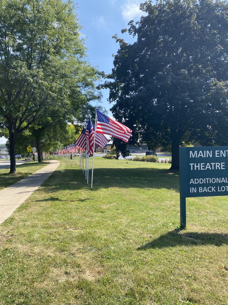 Flags of Southway were displayed at GHS for Patriot Day.