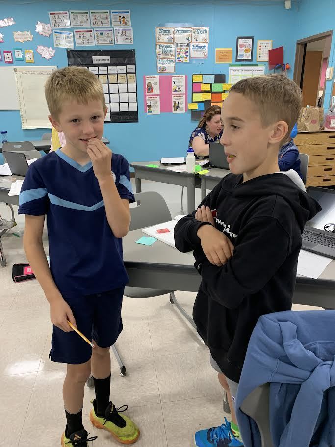 Students Learning About Sensory Details