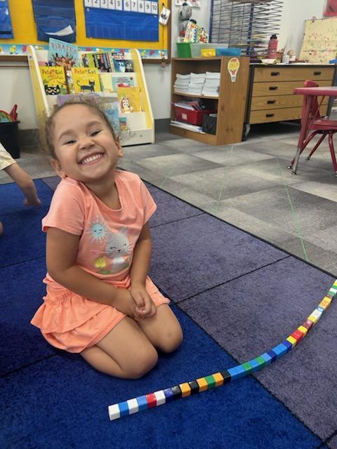 4K Learners Working on Math