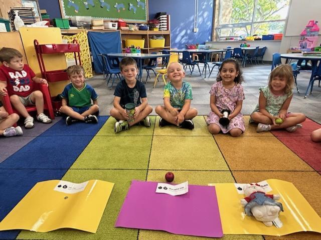 4K Learners Working on Math
