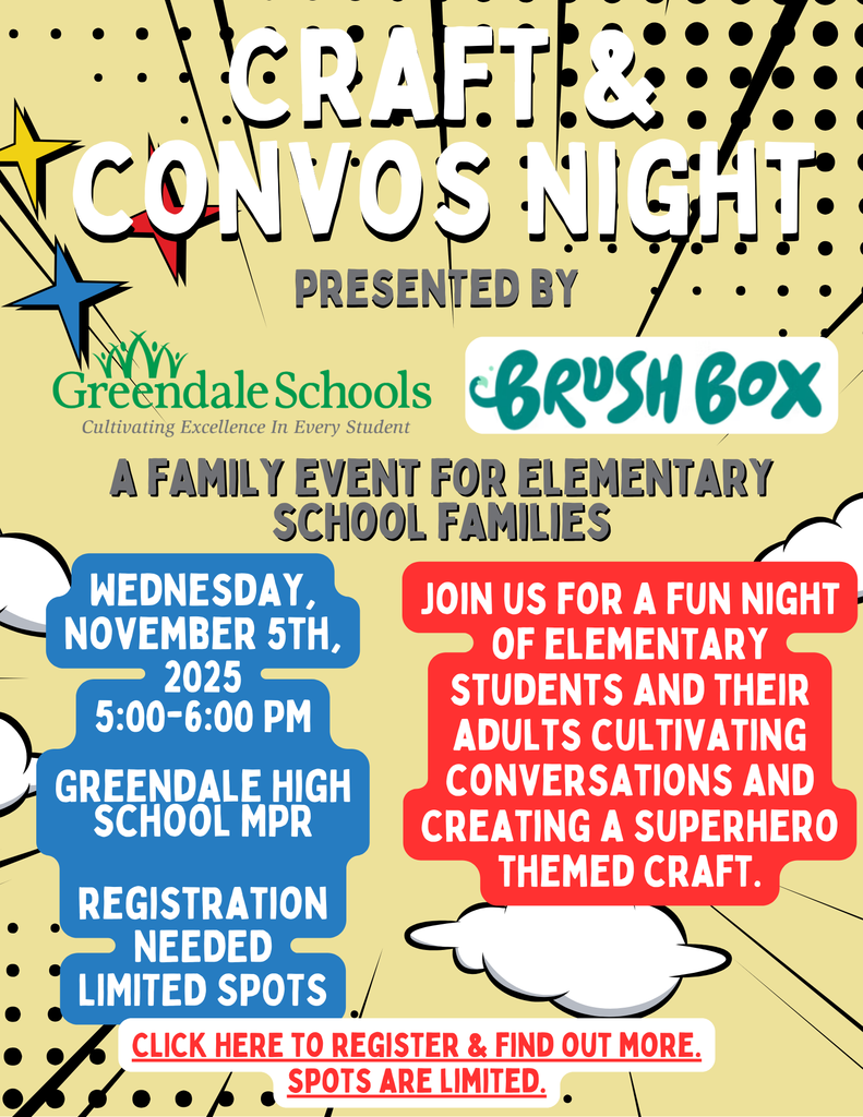 Brush Box Craft and Convos night flier with details of event