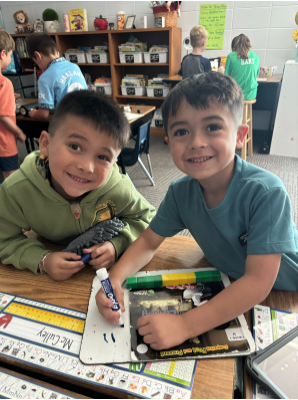 First Grade Math Using Cubes