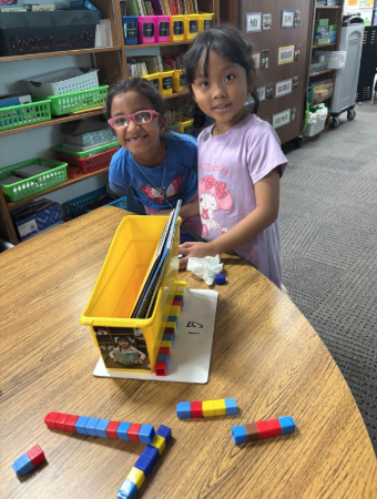 First Grade Math Using Cubes