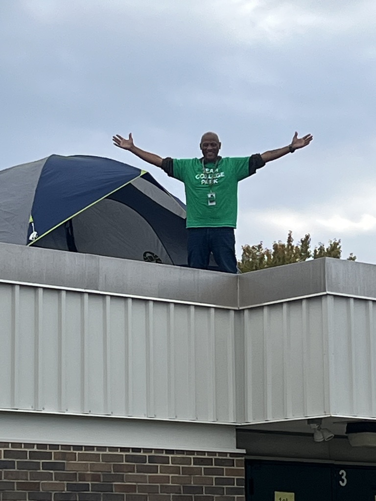 Mr. Brock on the Roof