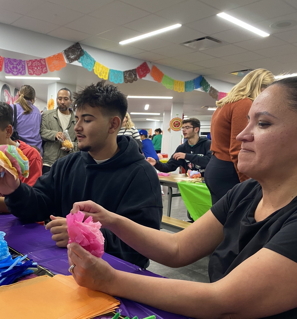 Flower making at Hispanic Heritage Month Celebration