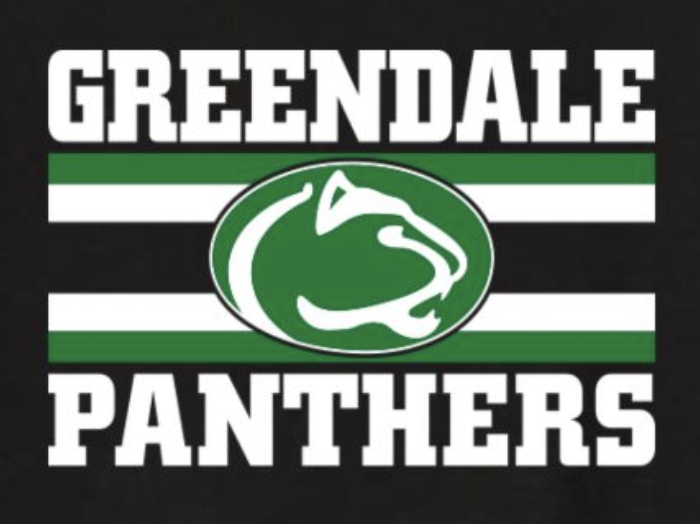 Greendale Panthers Striped Spiritwear Logo