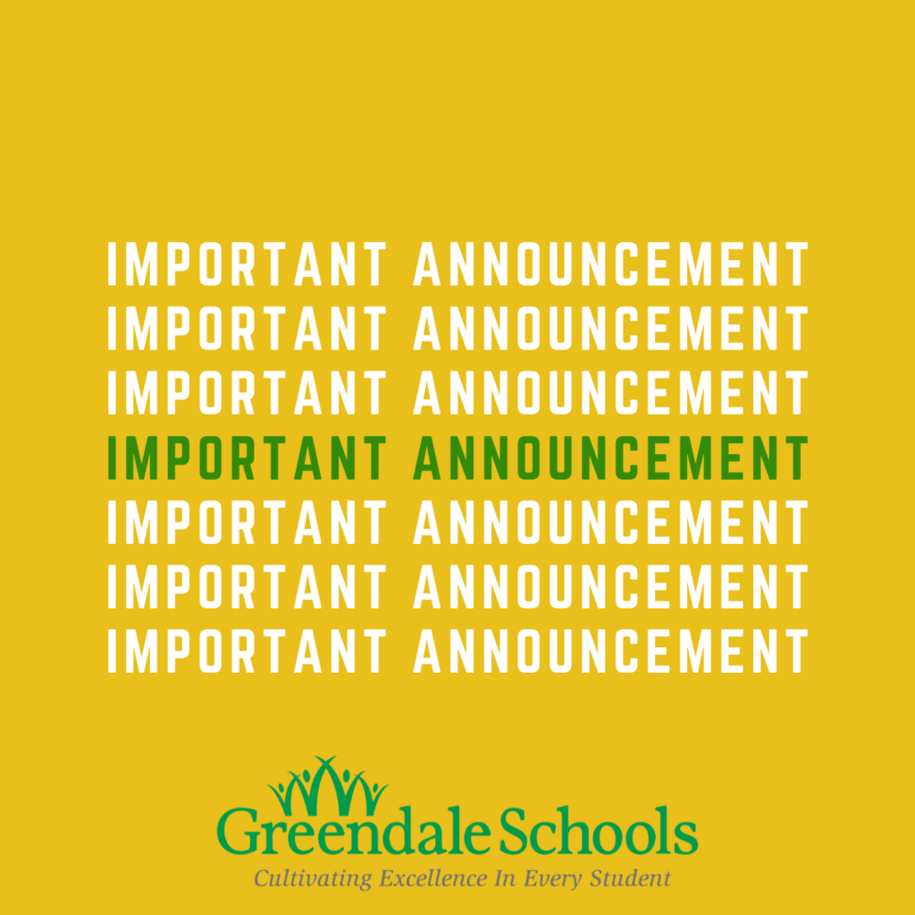 Important Announcement