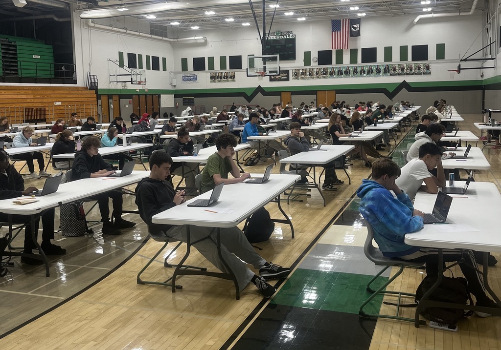 Juniors Taking Practice ACT Test