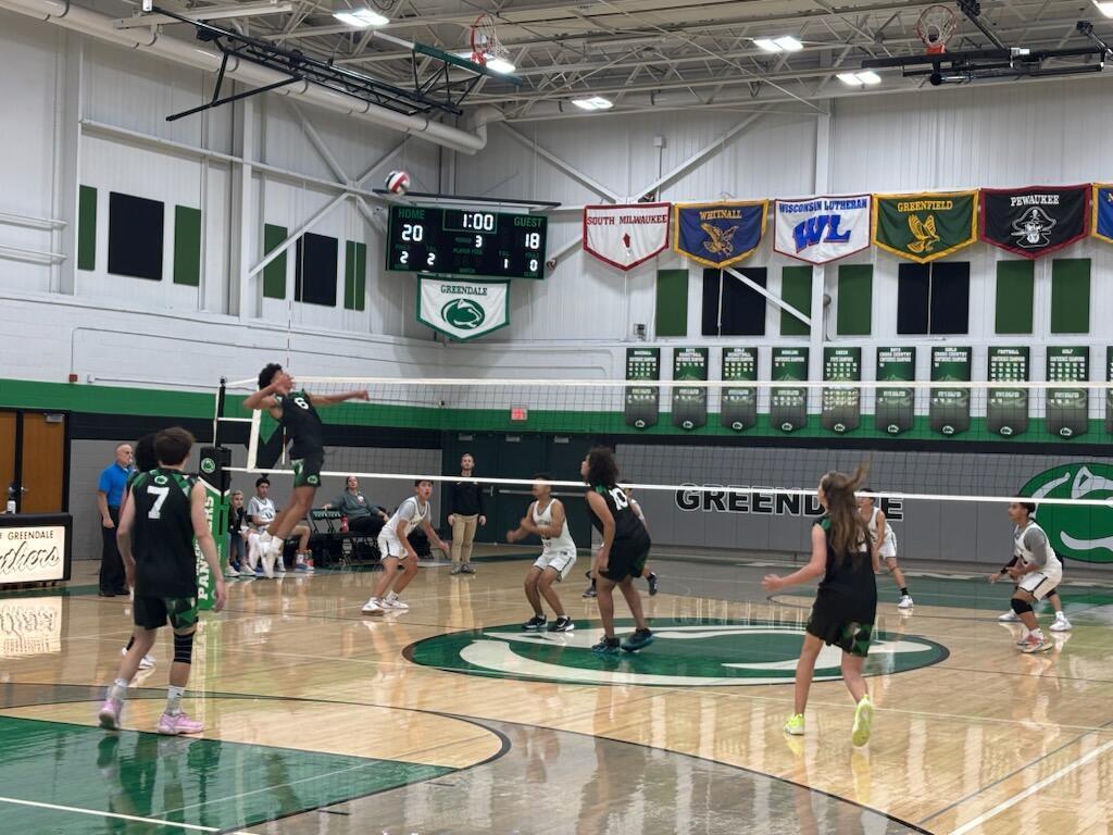 GHS Boys Volleyball in action