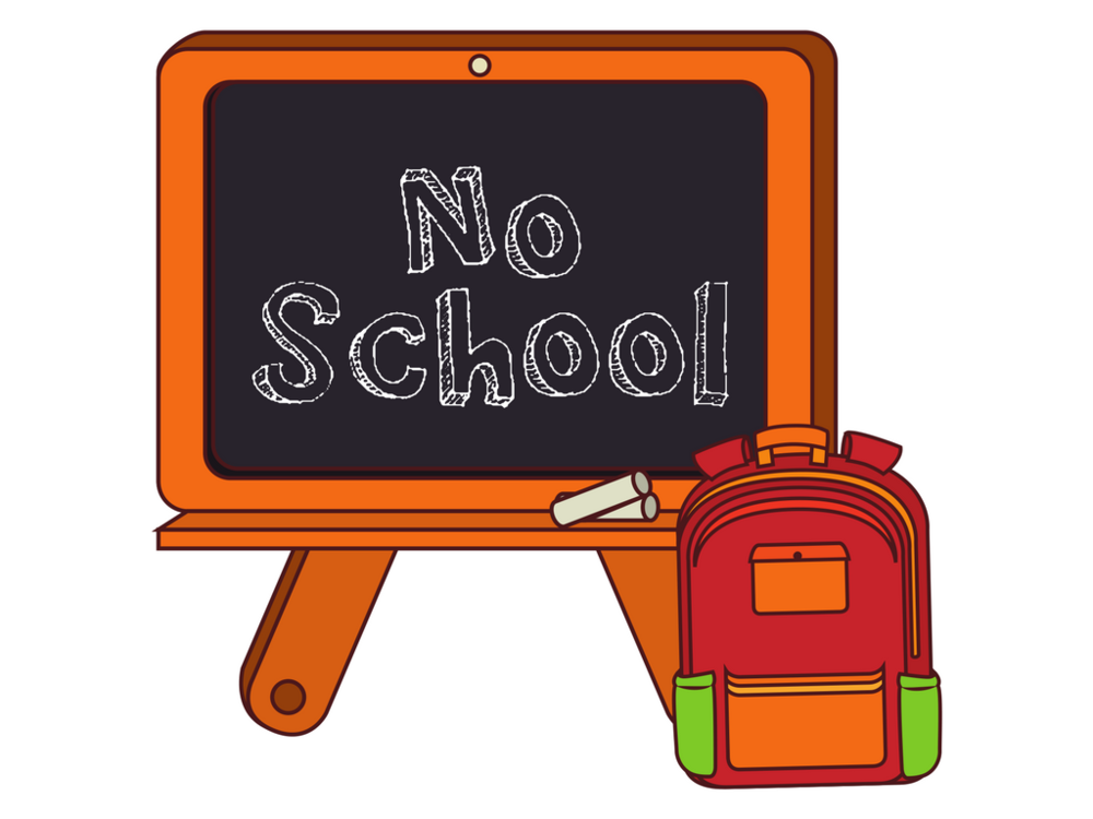 No School Blackboard Image