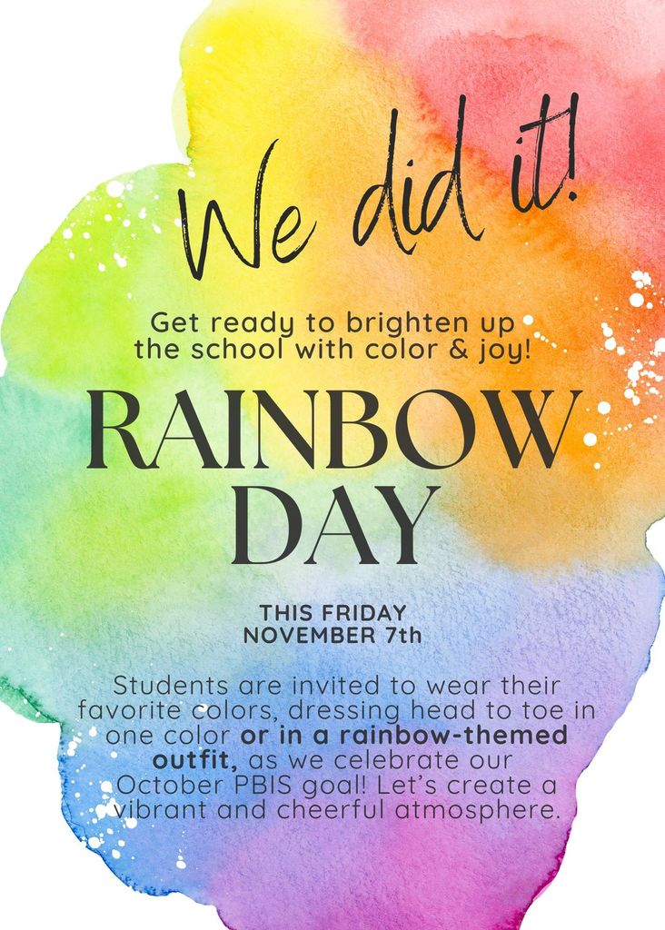 Rainbow Day flier
