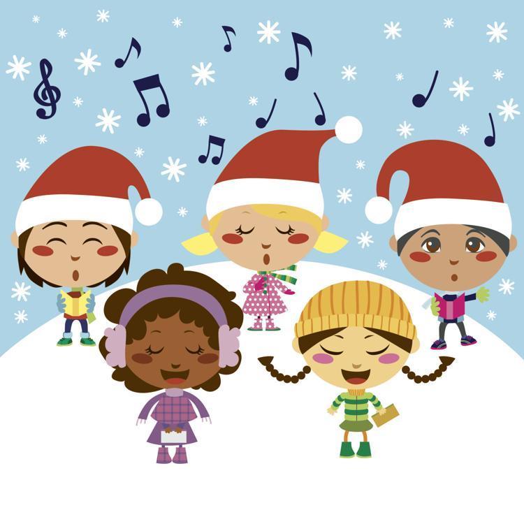 Students Singing in the Snow