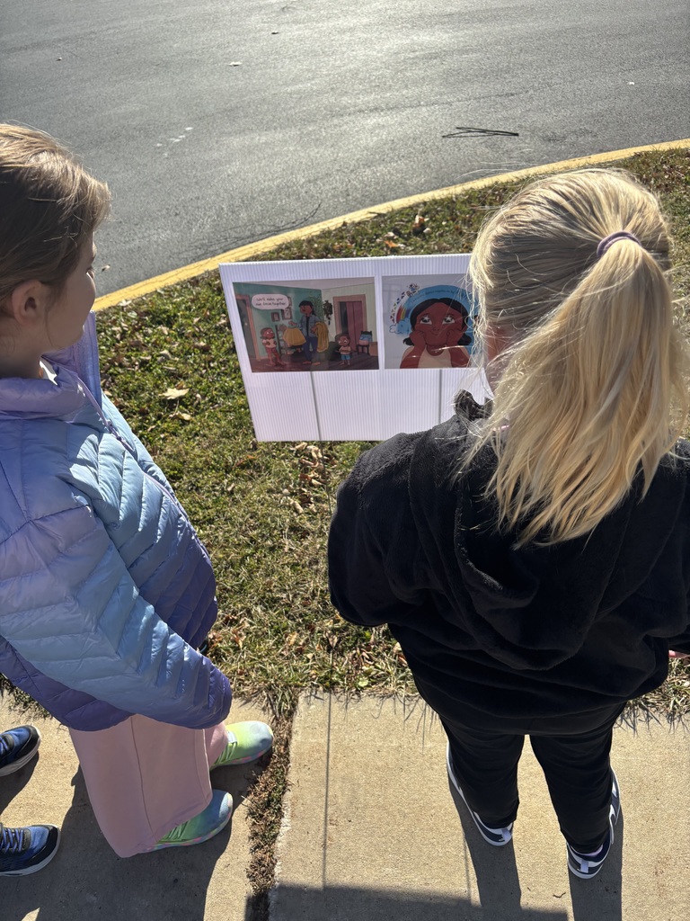 Students enjoying the 2025 College Park Storywalk