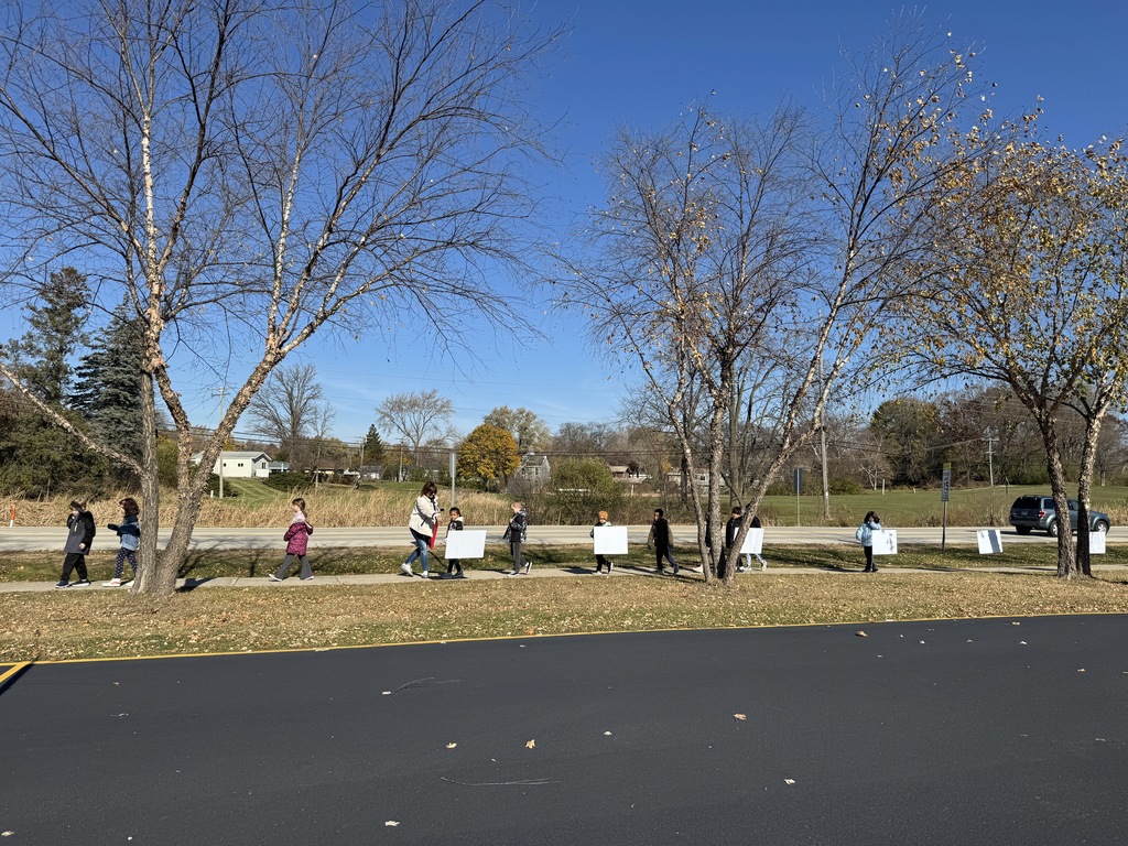 Students enjoying the 2025 College Park Storywalk