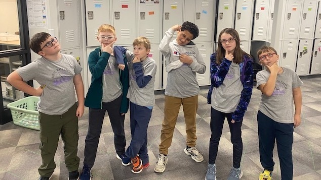 National Math Contest participants from HV