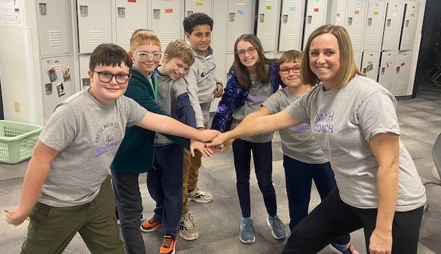 National Math Contest participants from HV