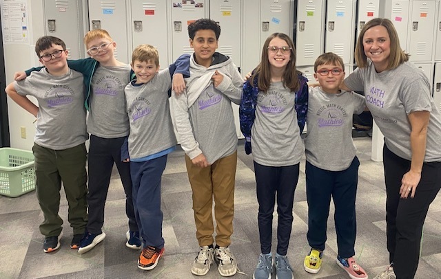 National Math Contest participants from HV