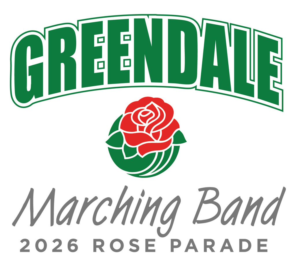 Greendale Marching Band Rose Parade Logo