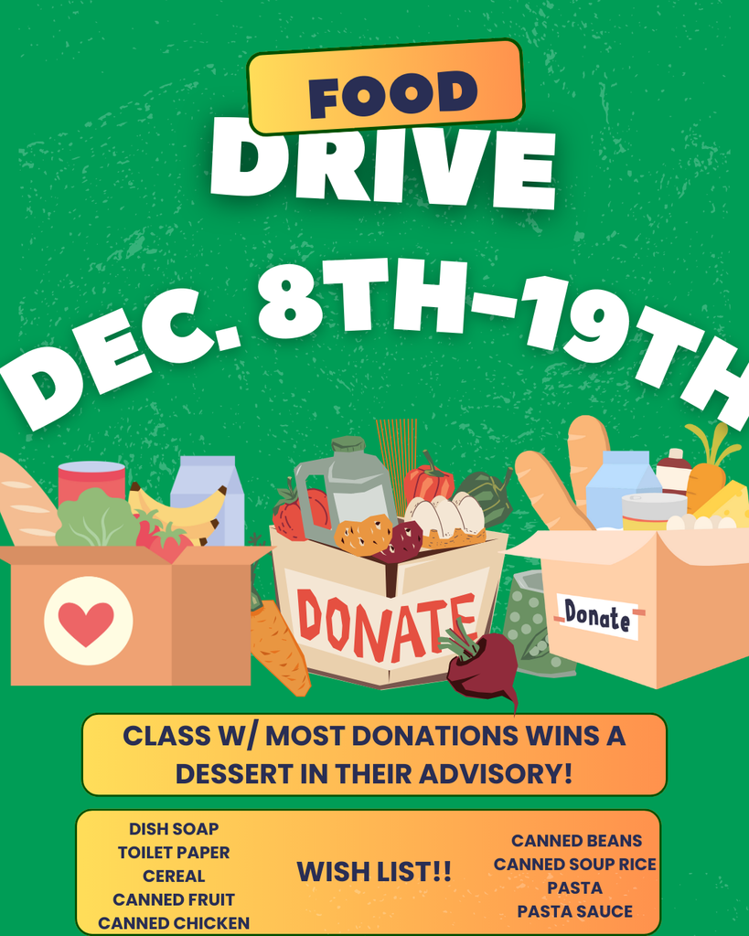 Food Drive Flier for GHS