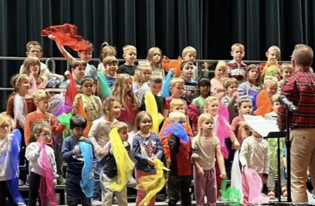 Students performing in the Winter Concert