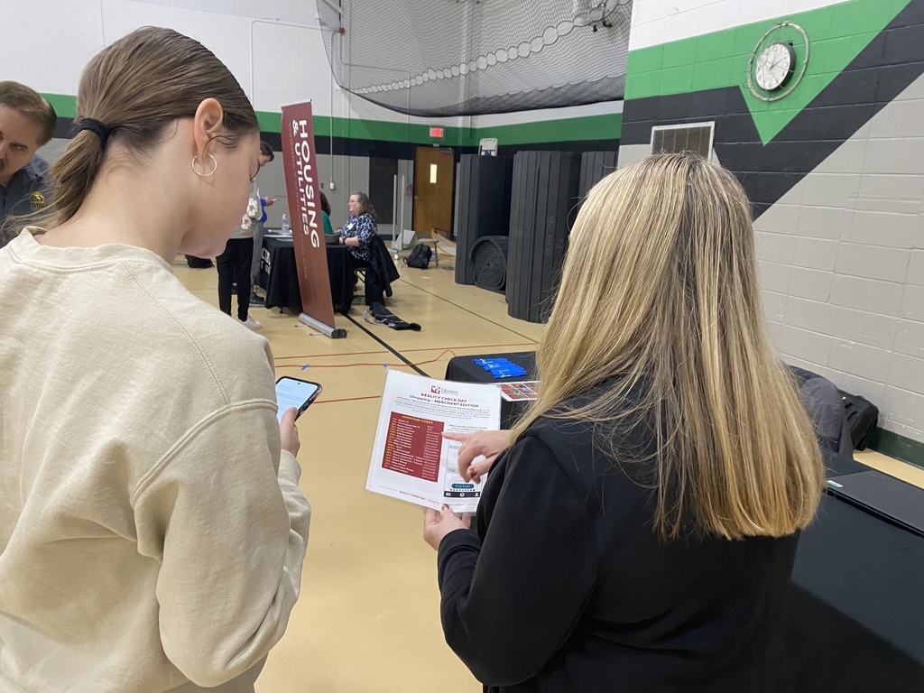 GHS Reality Check Day Students participating in personal finance activity