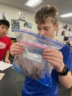 Seventh grade students creating flameless heaters in Science