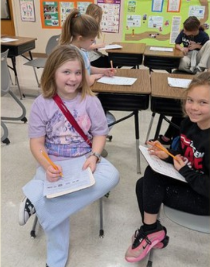 Canterbury Spanish Students Showing Off Their Work