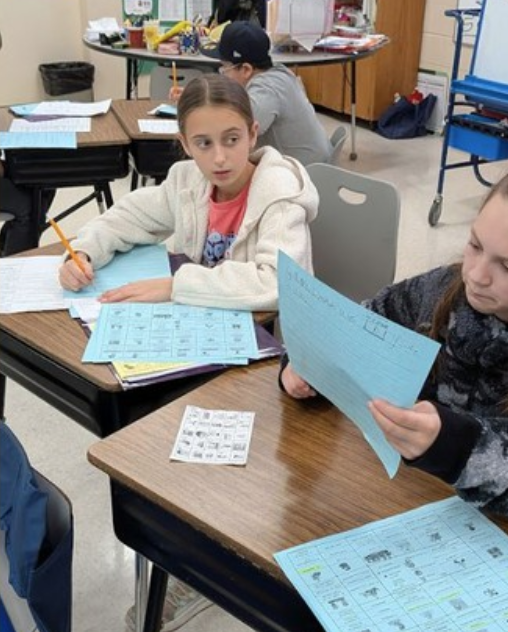 Canterbury Spanish Students Showing Off Their Work