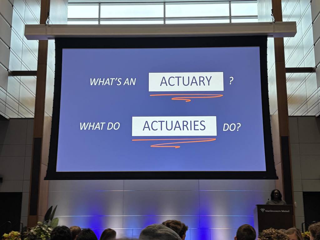 Slide with the words what is an actuary and what do actuaries do.