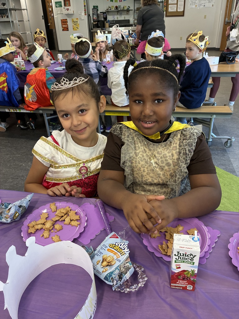 Two smiling girls dressed like princesses