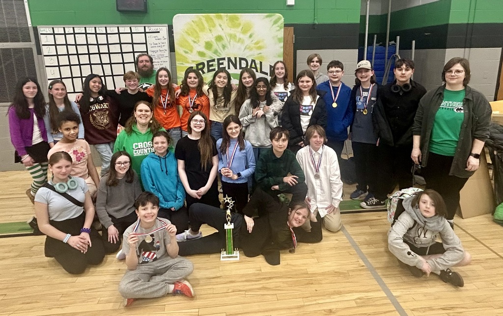 Group of GMS Forensics Students Posing After Home Tournament