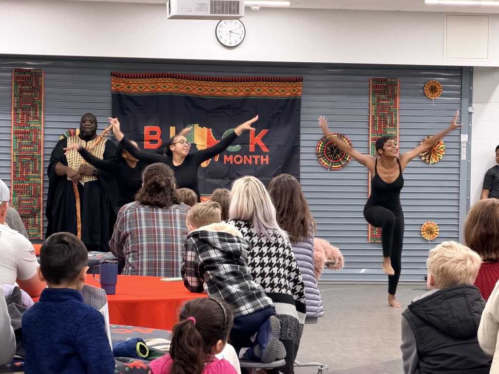 Dancers performing at Black history Month event.