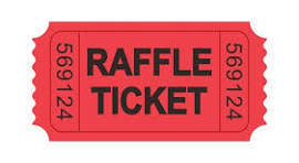 Red raffle ticket