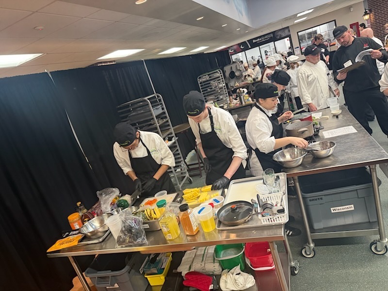 Culinary Team at work during the competition.