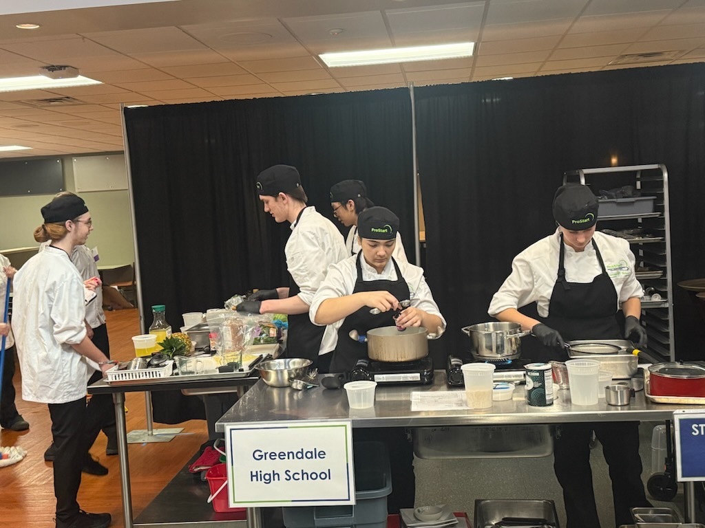 Culinary Team at work during the competition.